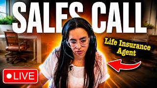 LIVE SALES CALL: Life Insurance Agent Closes A Lead!