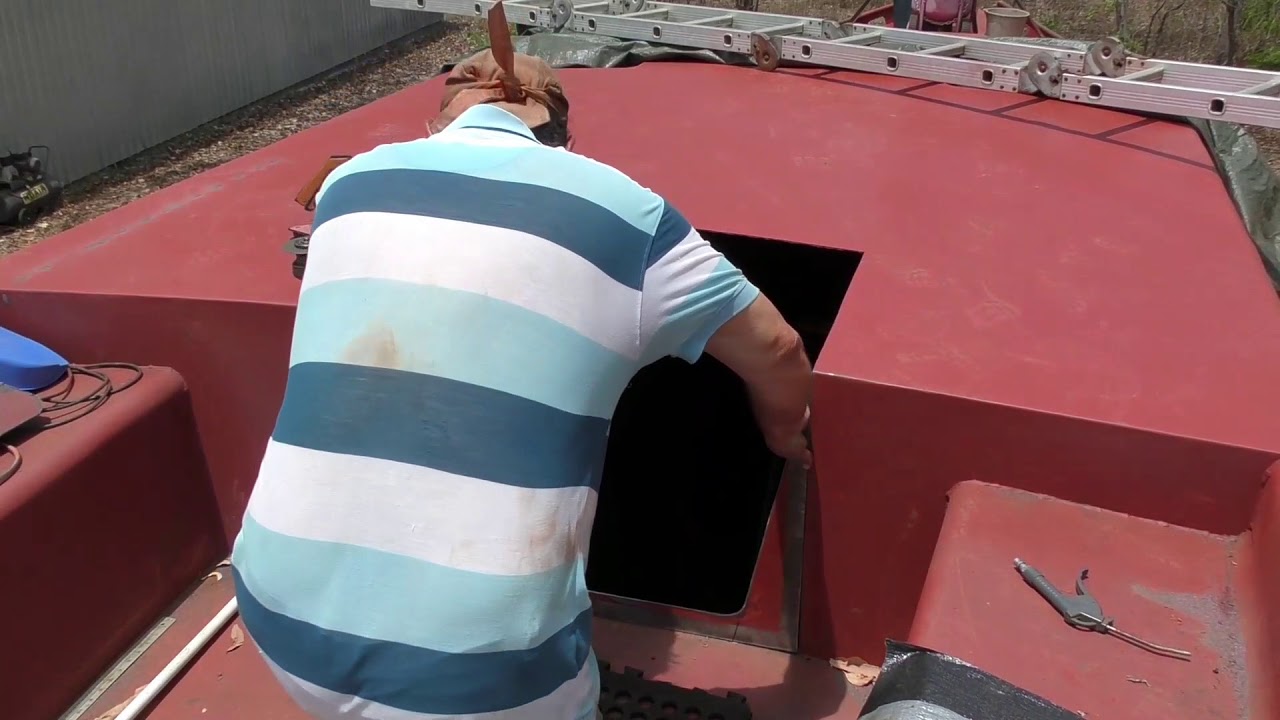 Making & fitting companionway Access plate.