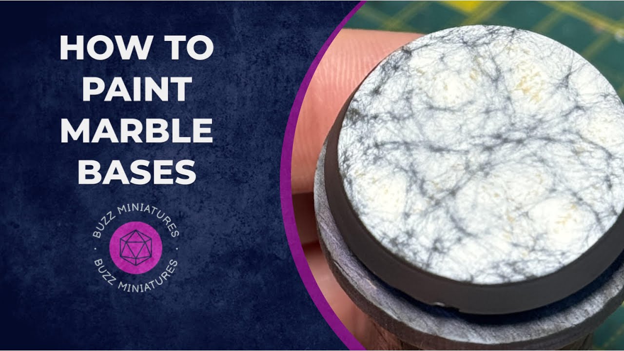 How to Paint Marble Bases with airbrush.