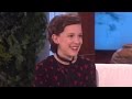 Millie Bobby Brown Reveals Sleepover DISASTER With Maddie Ziegler On Ellen Show Debut
