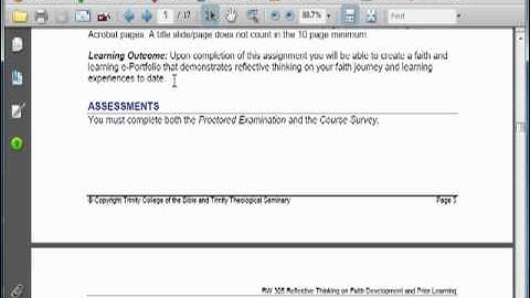 Assignments and Assessments