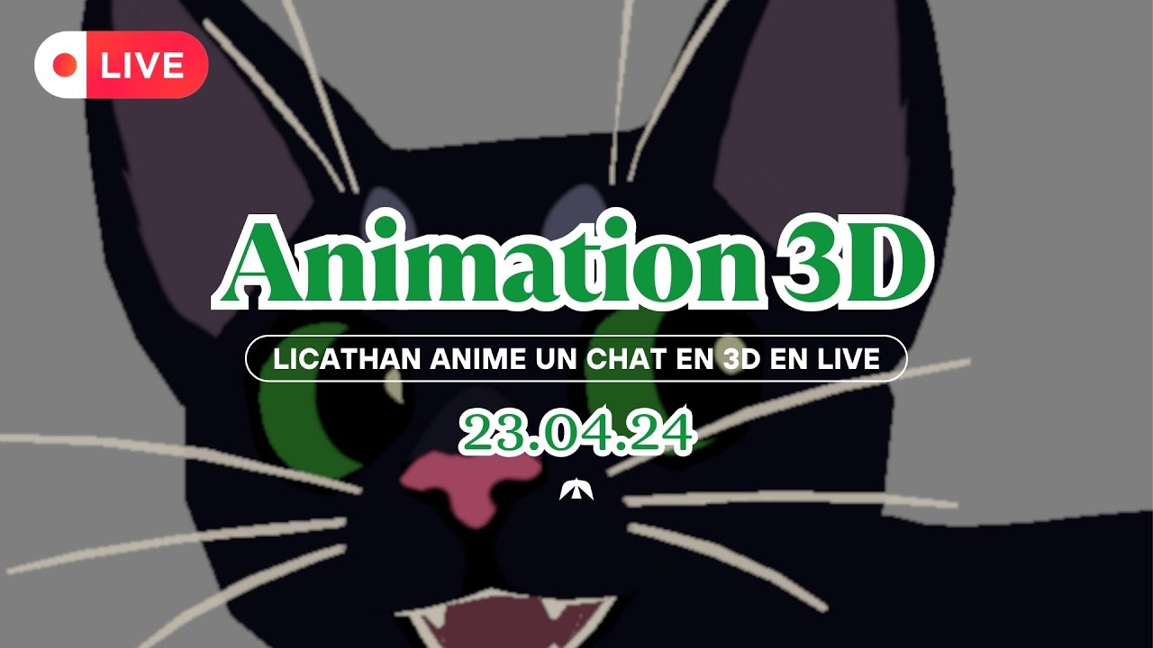  Animation dun chat en 3D avec licathan3056