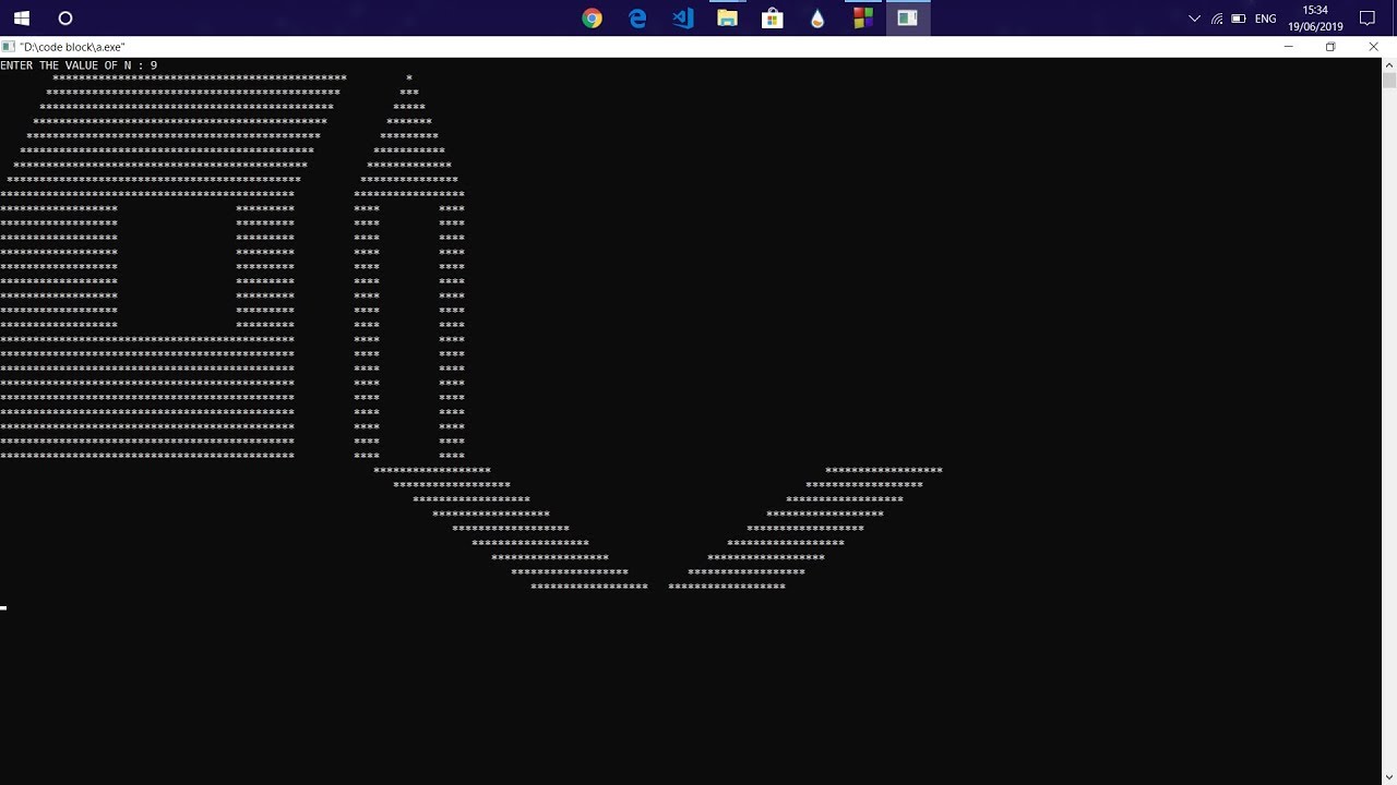 CODE TO MAKE HOUSE IN C || C++ USING -- FOR LOOP-- - YouTube