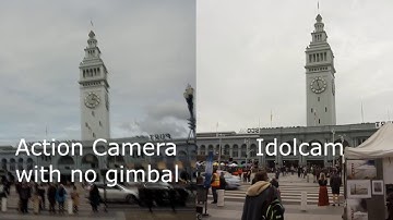 Idolcam Vs.Video camera in Stability, Gimbal Vlogging Camera