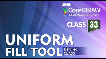 Uniform Fill | Class 33 | CorelDRAW 2021 tutorial in Hindi, Urdu