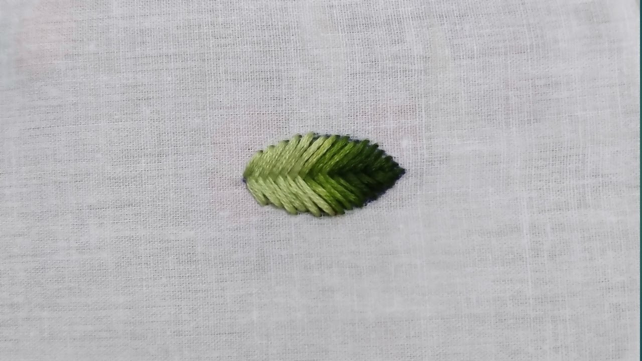 Raised Fishbone Stitch for beginners. - YouTube