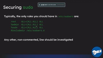 /etc/sudoers & /etc/sudoers.d/ - [BlueDaBaDee]