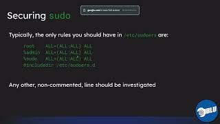 /etc/sudoers & /etc/sudoers.d/ - [BlueDaBaDee]