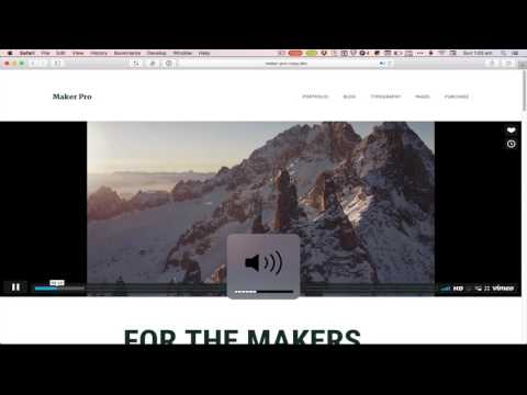 Image link clickable to an inline video