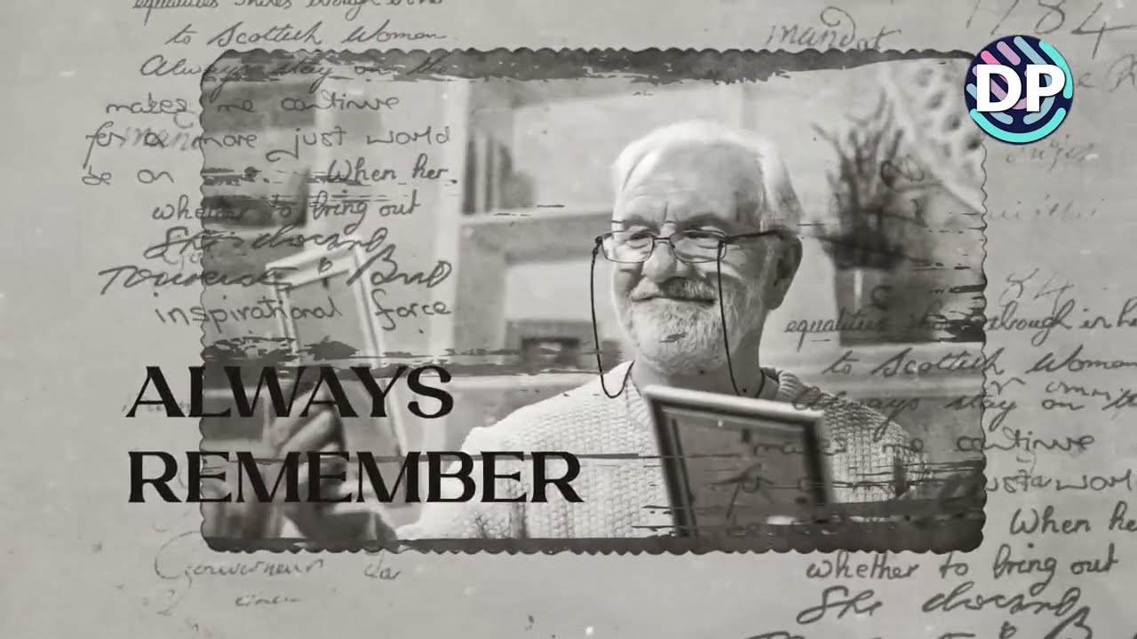 History Slideshow for After Effects Black and white