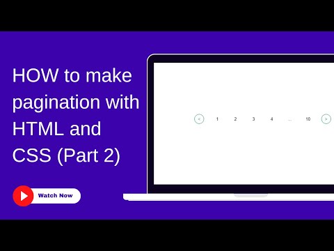 Build a pagination with HTML and CSS (Part 2)