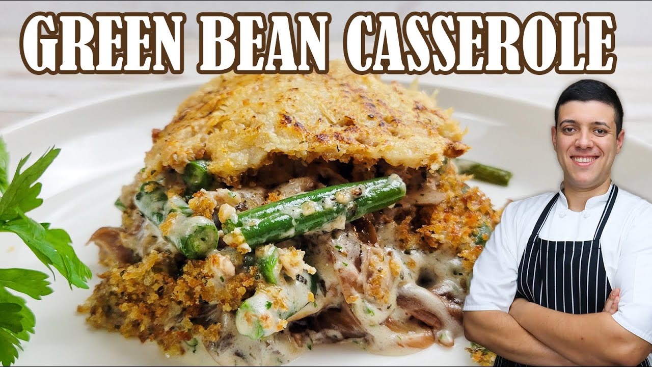 Green Bean Casserole with Cheese   Best Side Dish for Thanksgiving Dinner by Lounging with Lenny