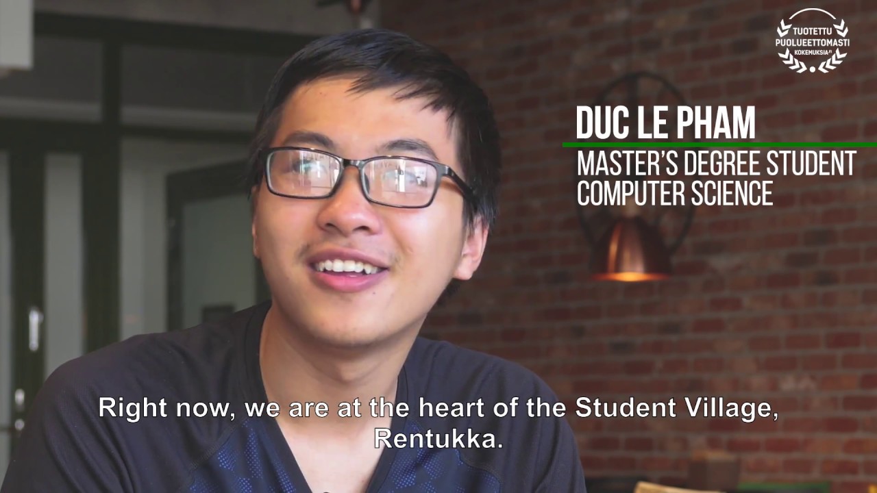 Kortepohja is a safe and beautiful student village