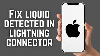 How To Fix liquid detected in lightning connector 2026 | iPhone me liquid detected problem