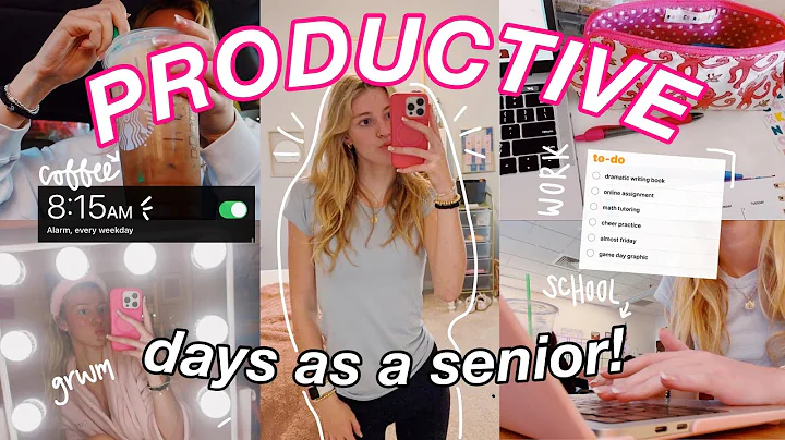 DAYS IN MY LIFE AS A SENIOR IN HIGH SCHOOL! *realistic + productive*