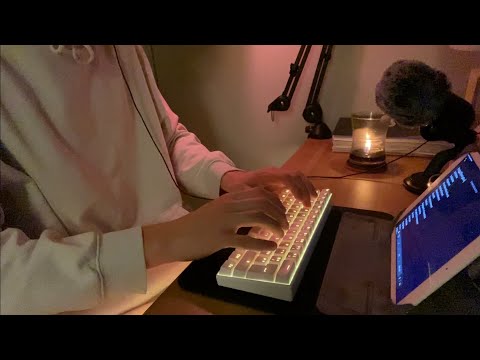 30 Min Keyboard Typing Sounds ASMR To relax, Study or Sleep (no talking, no music, no mid-roll ads)