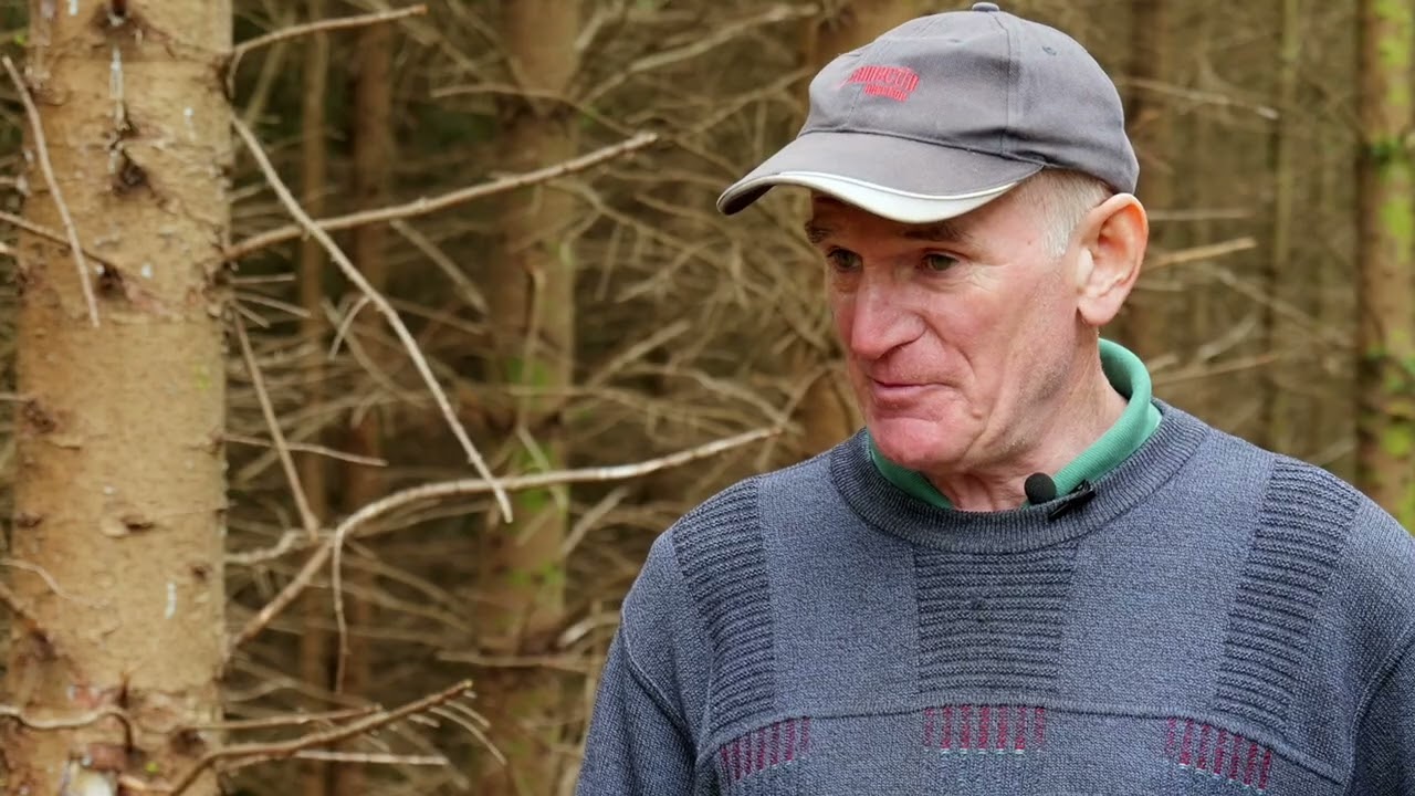 Gerard O'Sullivan talks to Minister Healy-Rae about his Broadleaf & Sitka Spruce plantation (FT12)