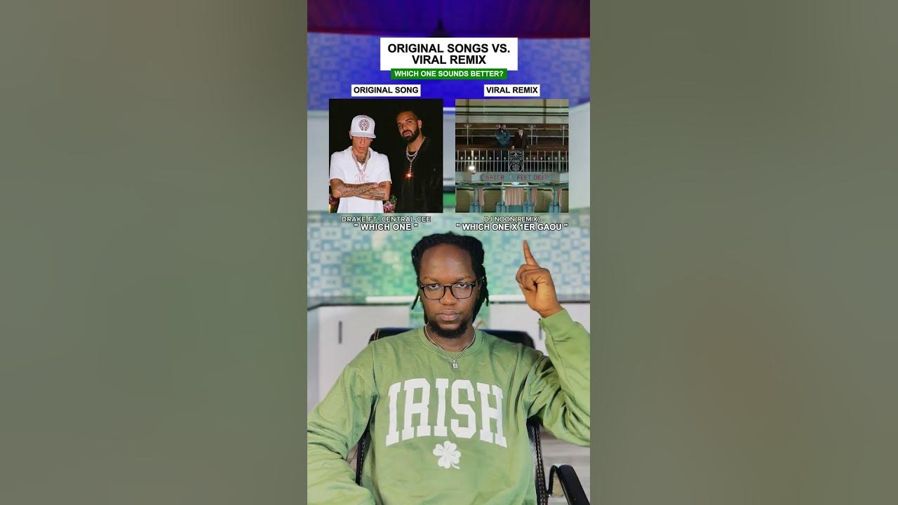 Original Song Vs. Viral Remix: Drake "Which One" (feat. Central Cee) #shorts