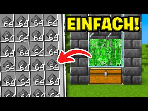 Die einfachste Creeper Farm in Minecraft bauen - einfache Minecraft Creeper Farm bauen Tutorial 1.19