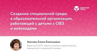 Создание среды в образовательной организации, работающей с детьми с ОВЗ и детьми-инвалидами.