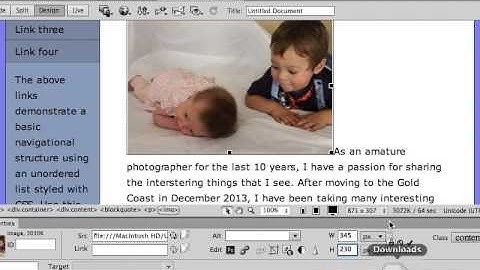 CS6 Dreamweaver TEXT WRAP