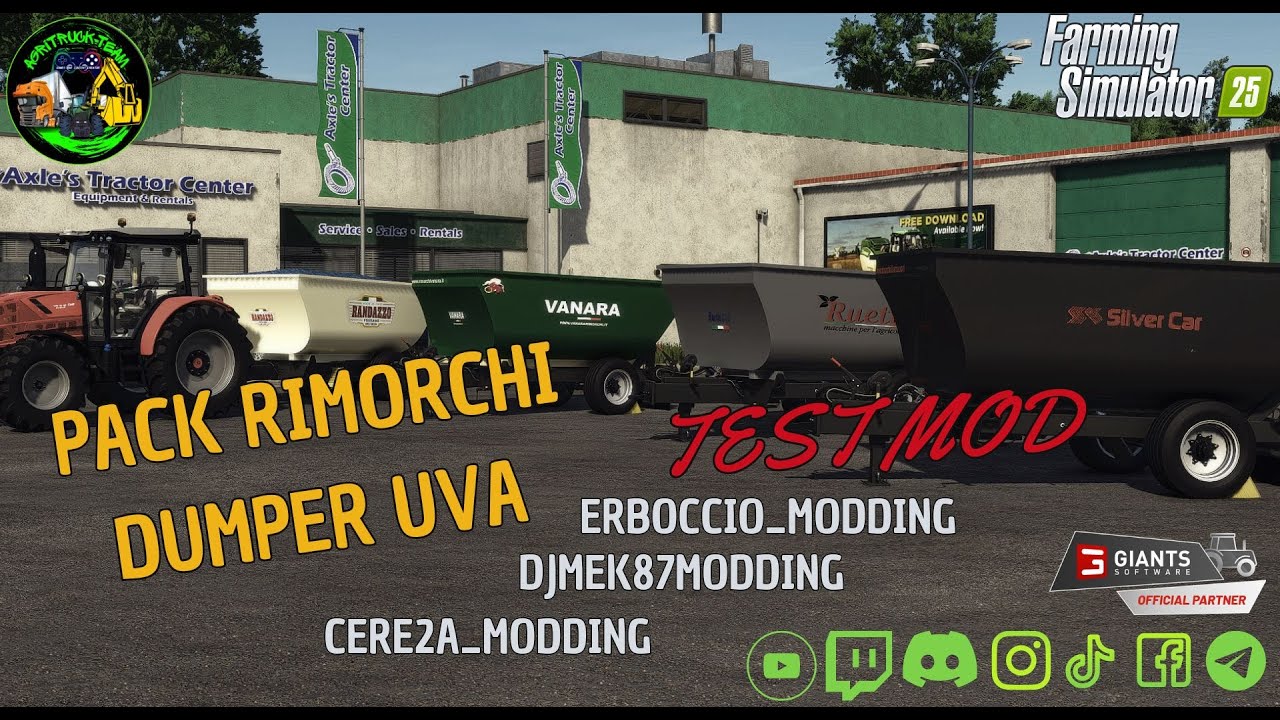 PACK RIMORCHI DUMPER ITALIANI - RDM MODDING - PC - TEST MOD -