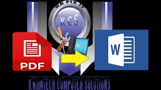 How To Convert Pdf Doents To Word Without Any Secondary Software 2019