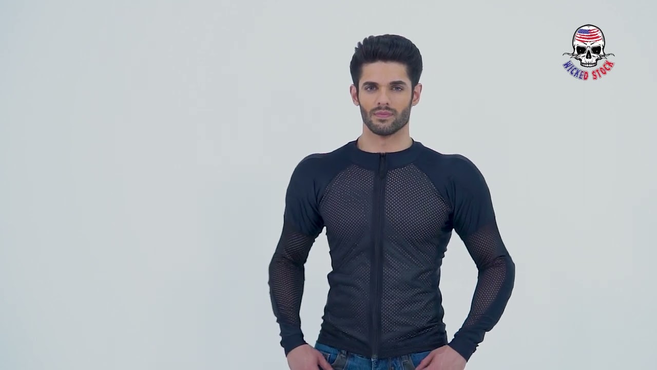 WICKED STOCK Breathable All Seasons Mesh Motorcycle Riding Shirt for Men