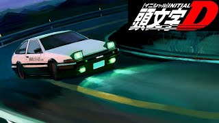 Race Driver GRID - Initial D (AE86 Test Drive) Night on Fire