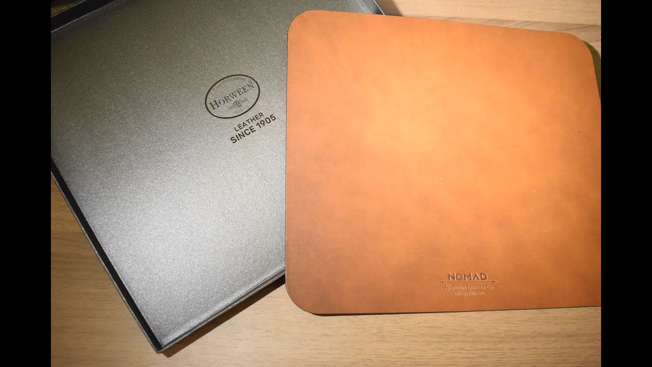 Nomad Leather Mousepad | Rustic Brown Horween Leather | - Discount Code