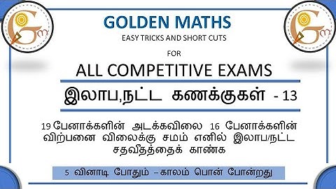 Profit and Loss problems part 13 (5 seconds tricks and shortcuts)