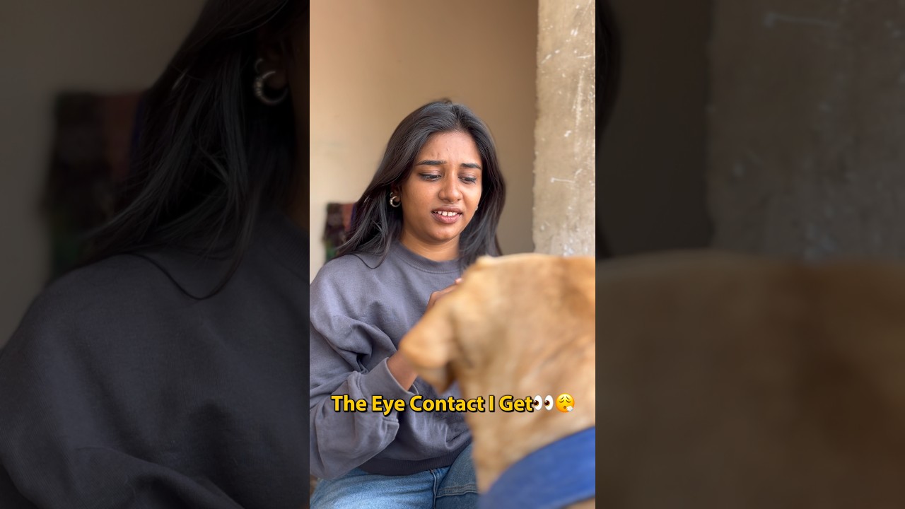 Not everyone gets this eye contact⁉️😂