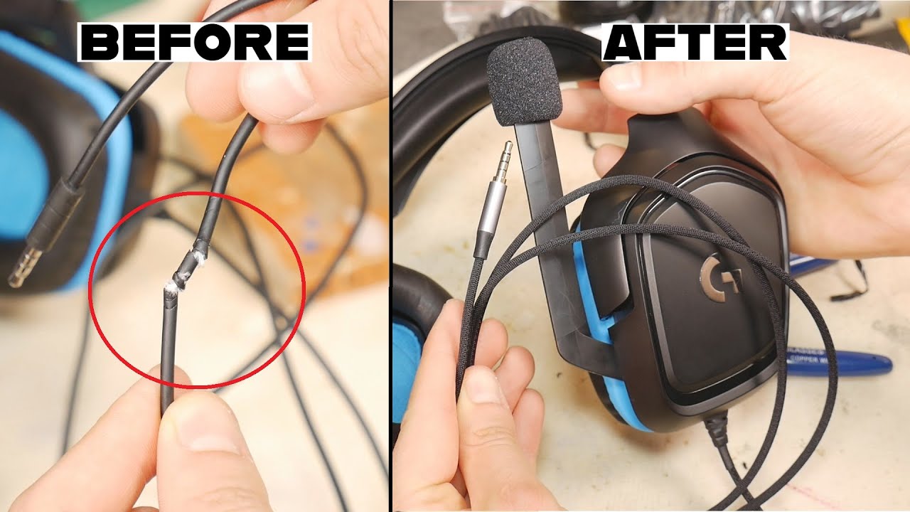 Repair a headset by recovering a jack plug 