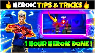 Diamond To Heroic Rank Push Tips And Tricks | How To Reach Heroic In Free Fire | Solo Rank Push Tip