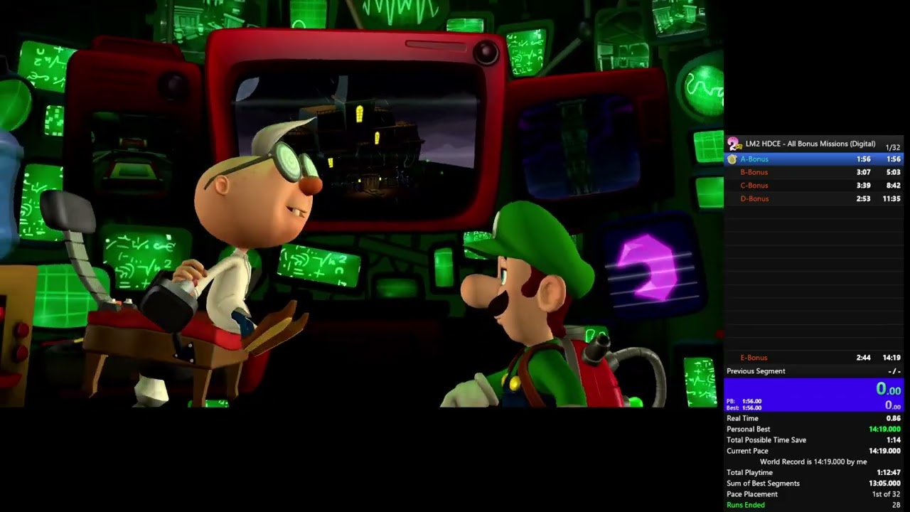 Luigi's Mansion 2HD Speedrun : All Bonus Missions WR (13:37)