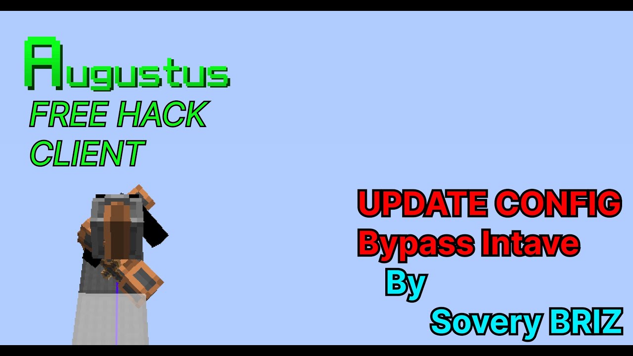 Augustus FREE | Hack client bypass Intave | Update config | MineBlaze / DexLand / MasedWorld hacking