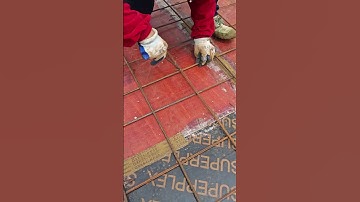 The way the reinforcement mesh is bundled