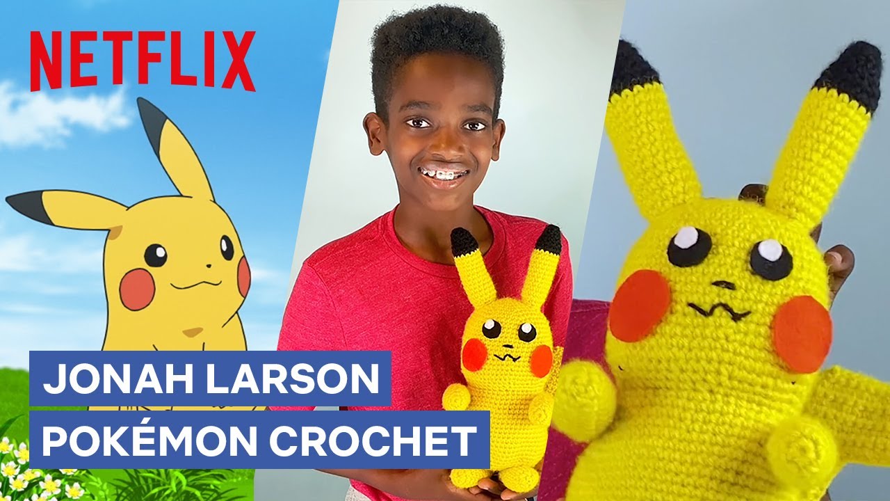 Jonah Larson crochets Pikachu from Pokémon Crochet - A Netflix Futures  Episode