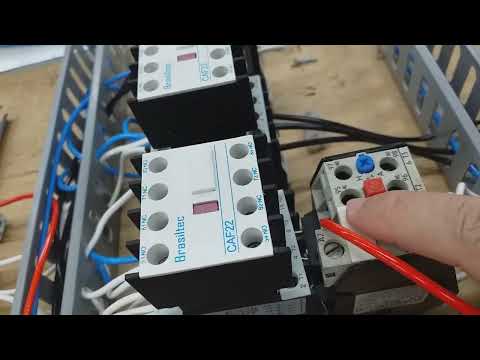 Comandos elétricos: Aula 107 -Montagem do circuito de comando de uma Partida Compensadora - proteção
