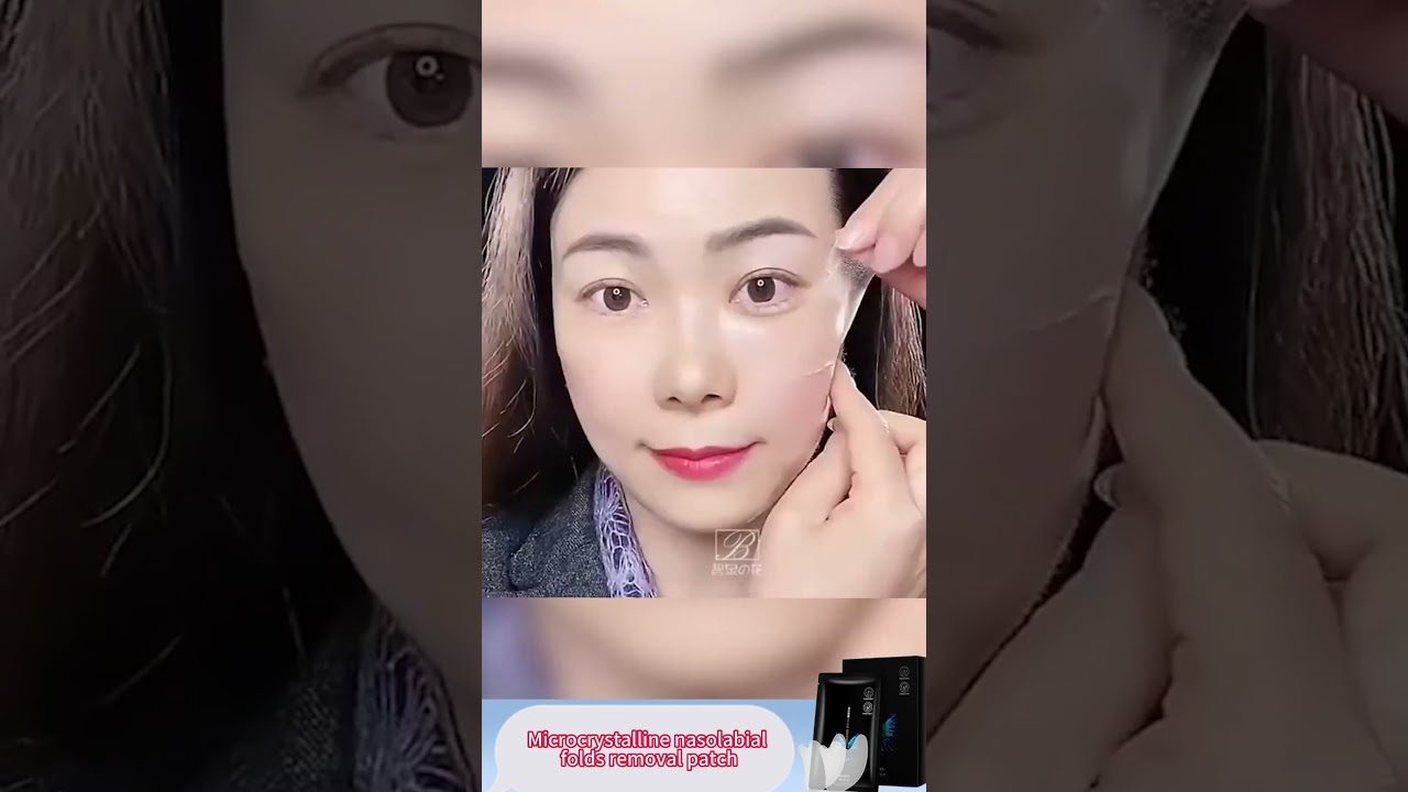 Microcrystalline nasolabial folds removal patch