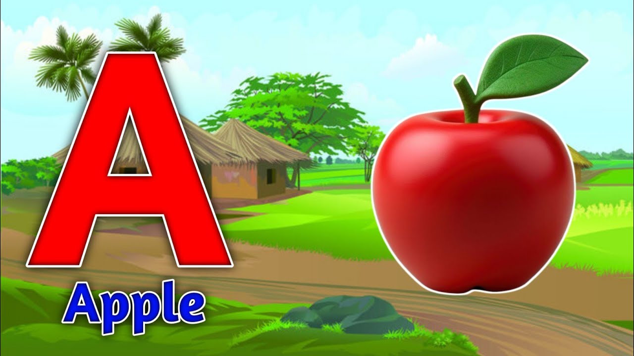A for apple । अ से अनार । Phonics song । Abc song। A for apple b for ball c for cat । abcd 
