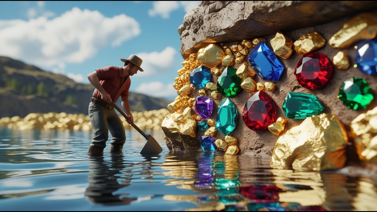 INSANE GEM DISCOVERY! Prospector Unearths Massive Treasure Hidden in River Rock!