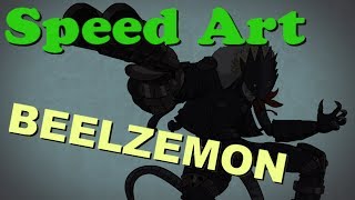 BrawlFan1 Speed Draws: Beelzemon (Digimon)