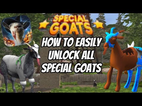 How to Easily Unlock ALL SPECIAL GOATS! | Goat Simulator: Pocket Edition