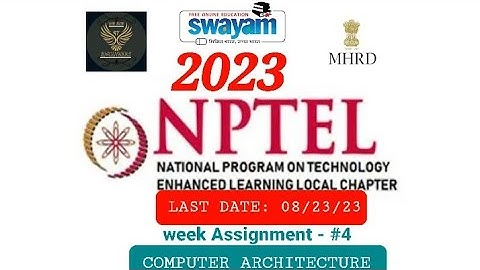 Computer Architecture Week Assignment 4 || NPTEL Assignment 4 Computer Architecture