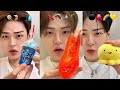 Giant Candy Mukbang ASMR | Colorful Gummy Worms &amp; Sour Treats Compilation #136