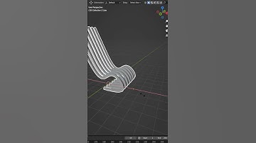 Blender Parametric Chair In 1 Minute || CrossstarDesigns #blender #shorts #tutorial
