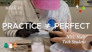 NYC Nail Tech Student ✨ | West Village | Acrylic Practice, Clients & Learning Curves