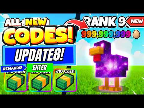 *NEW CODES* ALL WORKING *🥚UPDATE 8* CODES FOR CHICKEN FARM IN AUGUST 2026! ROBLOX CHICKEN FARM