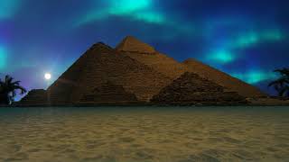 Pyramids Night Background | Animation Videos | No Copyright | Visual Effects Video.